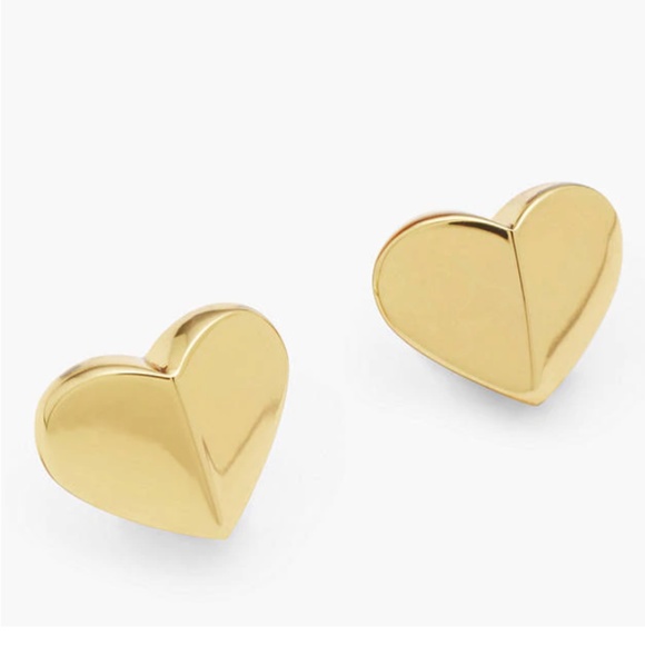 Kate Spade earrings gold heart earrings - Picture 2 of 3